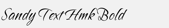 Sandy Text Hmk Bold