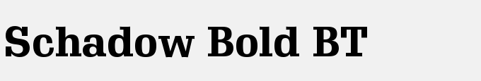 Schadow Bold BT