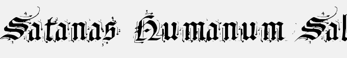 Satanas Humanum Salvator