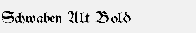 Schwaben Alt Bold