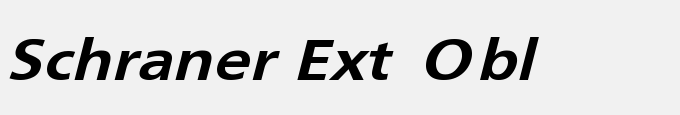 Schraner Ext Obl-