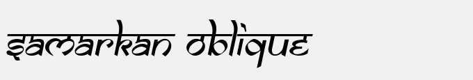 Samarkan Oblique