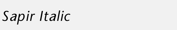 Sapir Italic