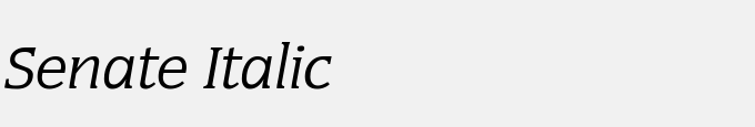 Senate Italic