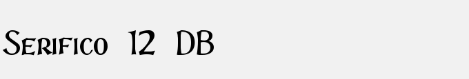 Serifico 12 DB