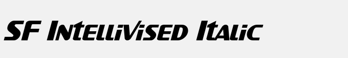 SF Intellivised Italic