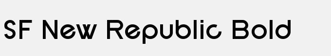 SF New Republic Bold