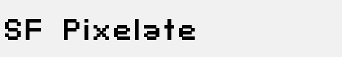 SF Pixelate Bold