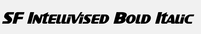 SF Intellivised Bold Italic