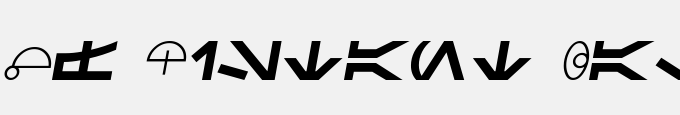 SF Distant Galaxy Symbols Italic