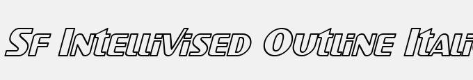 SF Intellivised Outline Italic
