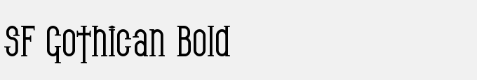 SF Gothican Bold