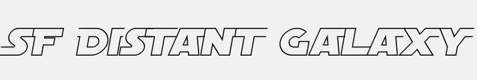 SF Distant Galaxy Alt Outline Italic