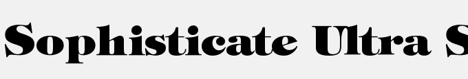 Sophisticate Ultra SSi Black
