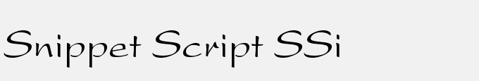 Snippet Script SSi