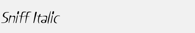 Sniff Italic