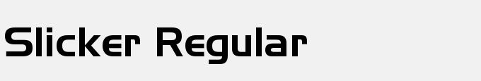 Slicker Regular