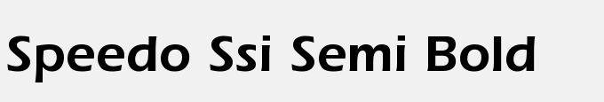 Speedo SSi Semi Bold