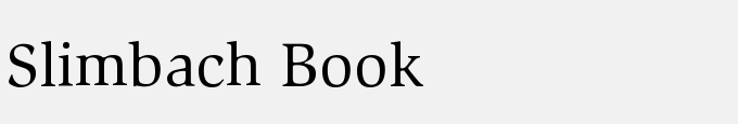 Slimbach Book