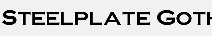Steelplate Gothic Bold Normal