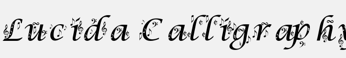 Lucida Calligraphy Italic