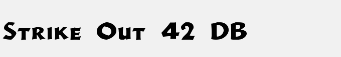 Strike Out 42 DB