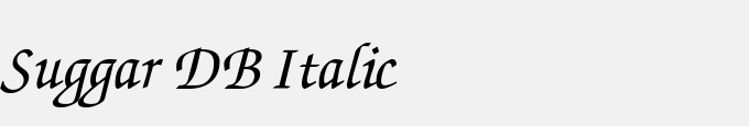 Suggar DB Italic