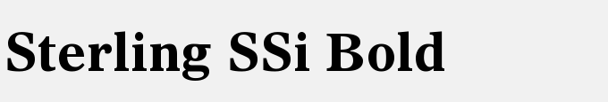 Sterling SSi Bold