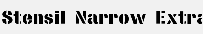 Stencil Sans Extrabold Regular