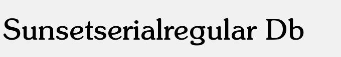 Sunset-Serial-Regular DB