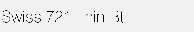 Swiss 721 Thin BT