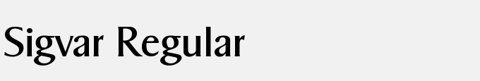 Sigvar Regular