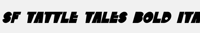 SF Tattle Tales Bold Italic