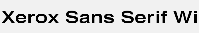 Xerox Sans Serif Wide Bold