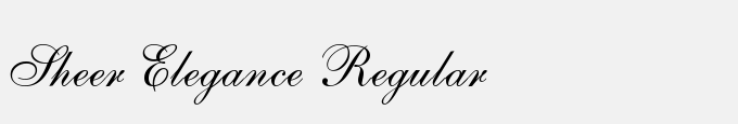 Sheer Elegance Regular