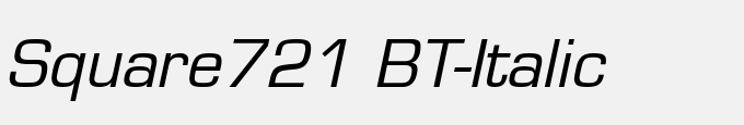 Square721 BT-Italic