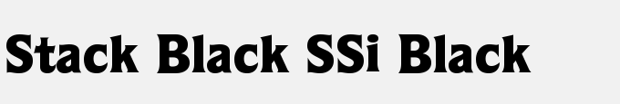 Stack Black SSi Black