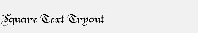 Square Text Tryout