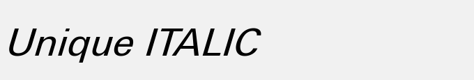 Unique ITALIC