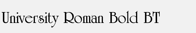 University Roman Bold BT