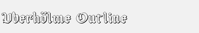 Uberh&ouml;lme Outline