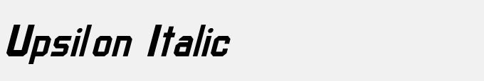 Upsilon Italic