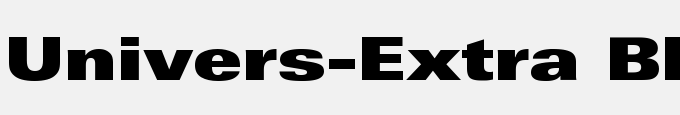 Univers-Extra Black Ext