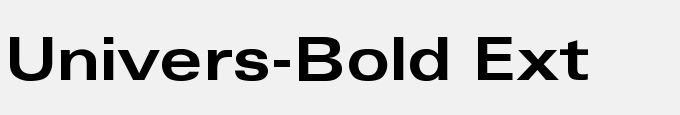 Univers-Bold Ext
