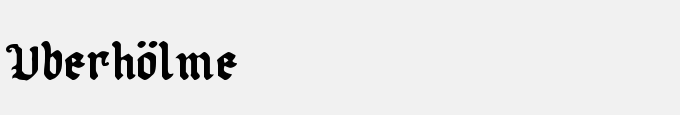 Uberh&ouml;lme