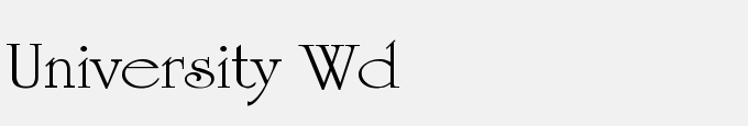 University Wd