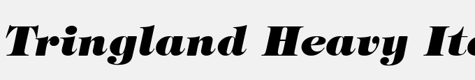Tringland Heavy Italic