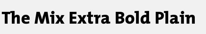 The Mix Extra Bold Plain
