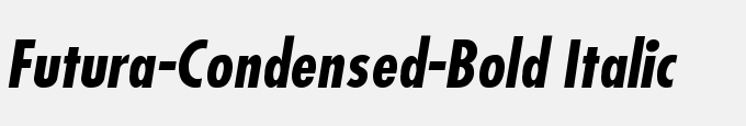 Futura-Condensed-Bold Italic