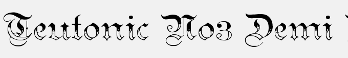 Teutonic No3 Demi Bold